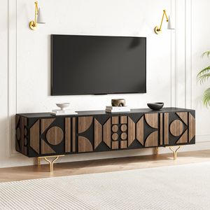 Carved Pattern Media Console (70'')