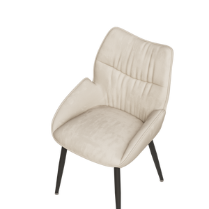 Velvet Upholstered Dining Chairs (Set of 2)