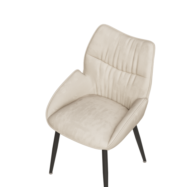 Velvet Upholstered Dining Chairs (Set of 2)