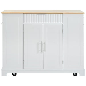 Fluted Storage Kitchen Island (48'')