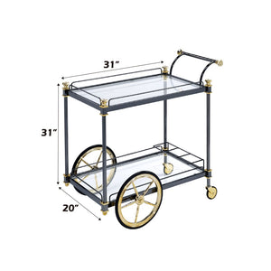 Glass Top Bar Cart (31'')