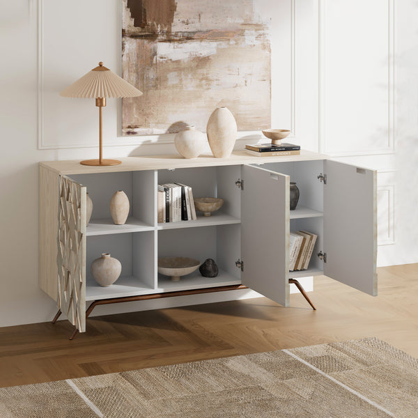 Geometric Textured Buffet (59'')