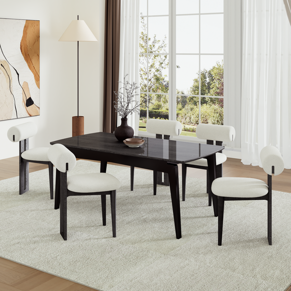 Woce Mid-Century Modern Dining Chairs (Set of 2)