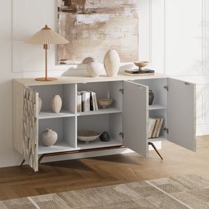 Geometric Textured Buffet (59'')