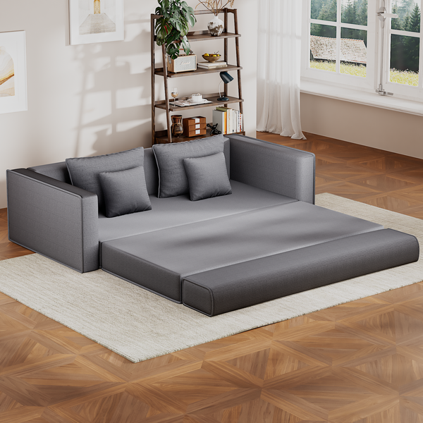 Snooly Convertible Corduroy Sleeper Sofa (82'')