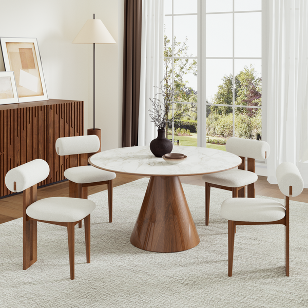 Woce Mid-Century Modern Dining Chairs (Set of 2)