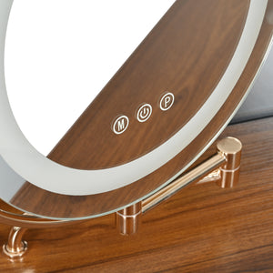 Multifunctional Corner Makeup Vanity (56'')