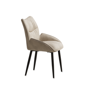 Velvet Upholstered Dining Chairs (Set of 2)