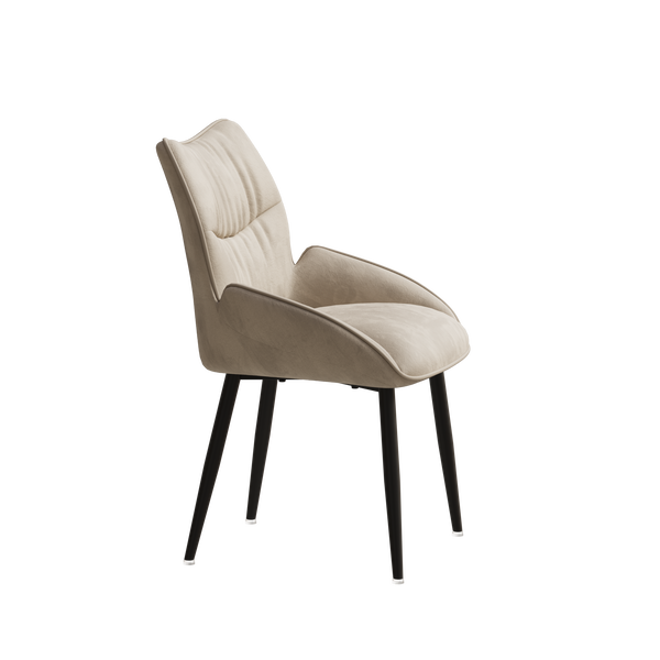 Velvet Upholstered Dining Chairs (Set of 2)