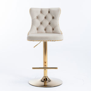 Vintage Velvet Bar & Counter Stools (Set of 2)