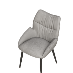 Velvet Upholstered Dining Chairs (Set of 2)