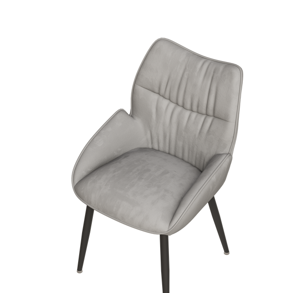 Velvet Upholstered Dining Chairs (Set of 2)