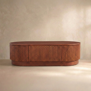 Esmond Fluted Oval Coffee Table (55")