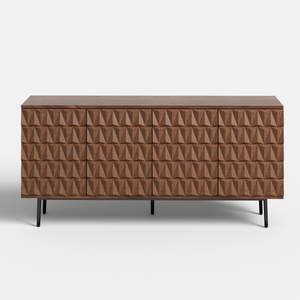 Reco Carved Pattern Wood Sideboard (70'')
