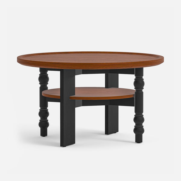 Round Two-tiered Coffee Table (31'')