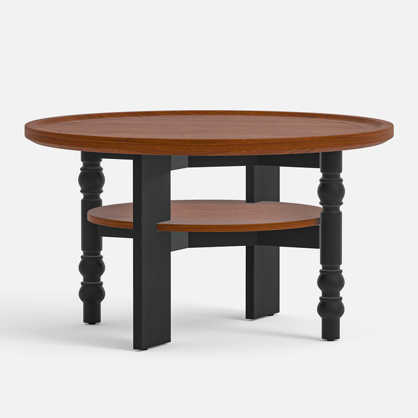 Round Two-tiered Coffee Table (31'')