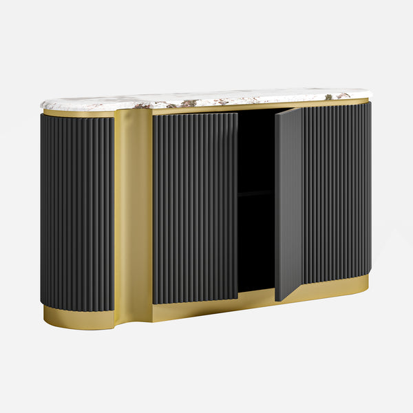 Oval Grooved Buffet (62'')