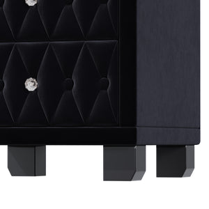 Velvet 2-Drawer Nightstand (18'')