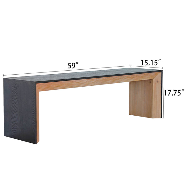 Modern Dining Bench (59'')