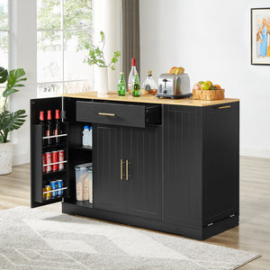 Customizable Storage Kitchen Island (53'')