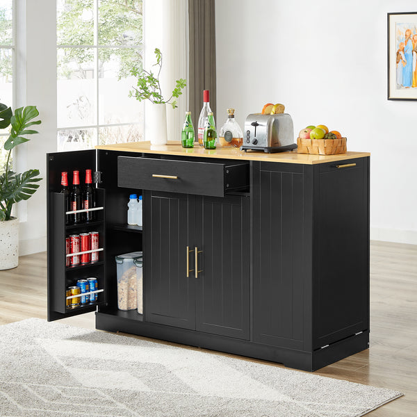 Customizable Storage Kitchen Island (53'')