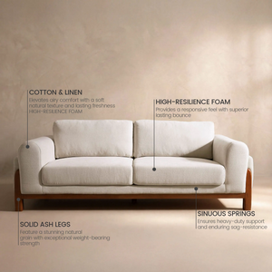 Darcy Cotton & Linen Sofa (89")