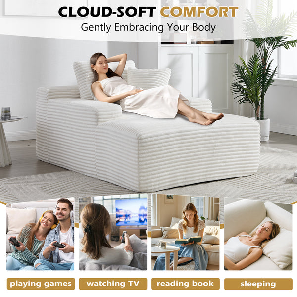 Modern Lounge Sleeper Sofa (46'')
