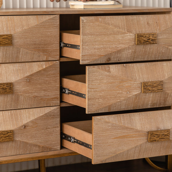 Curved 6-Drawer Dresser (47'')