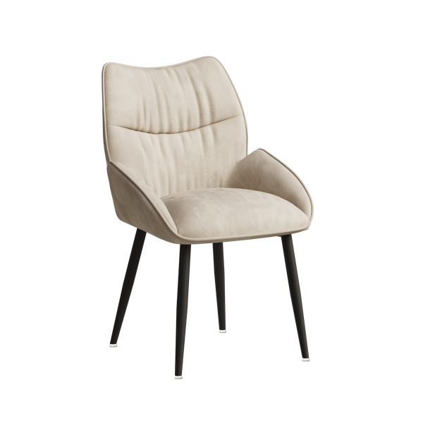 Velvet Upholstered Dining Chairs (Set of 2)