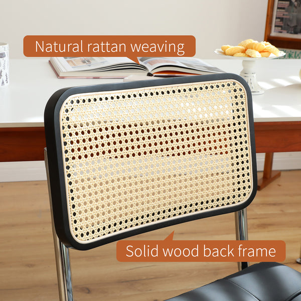 Rattan Dining Chairs (Set of 2)