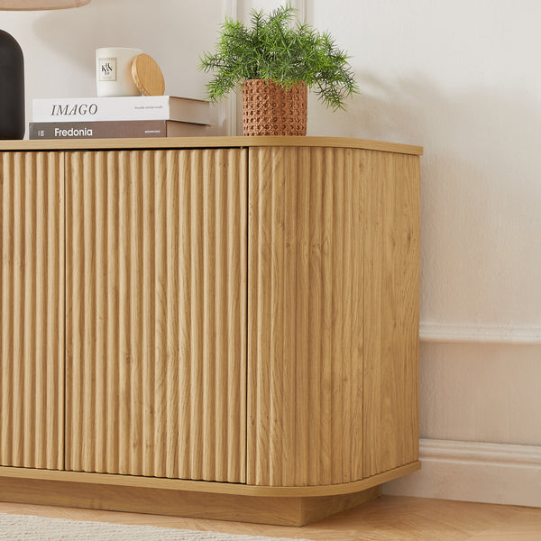 Wave Pattern Media Console (64'')