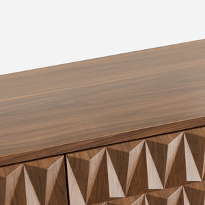 Reco Carved Pattern Wood Sideboard (70'')