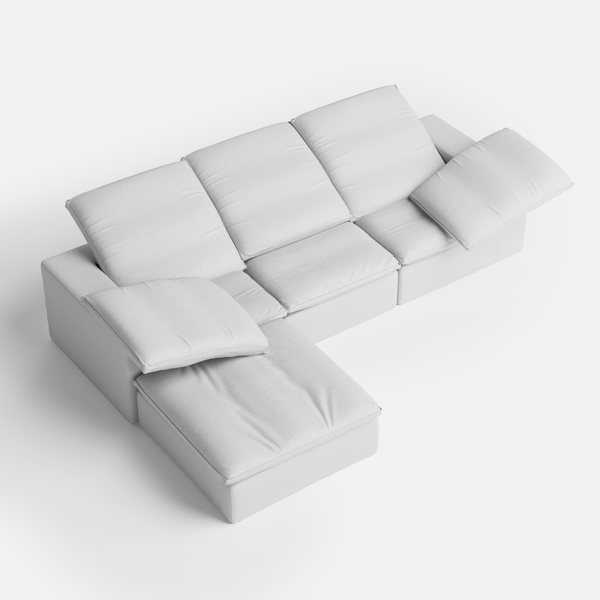 Swofy 3-Seater Chenille Sectional (118'')
