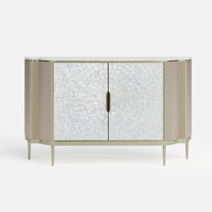 Fluted Marble Top Buffet (59'')