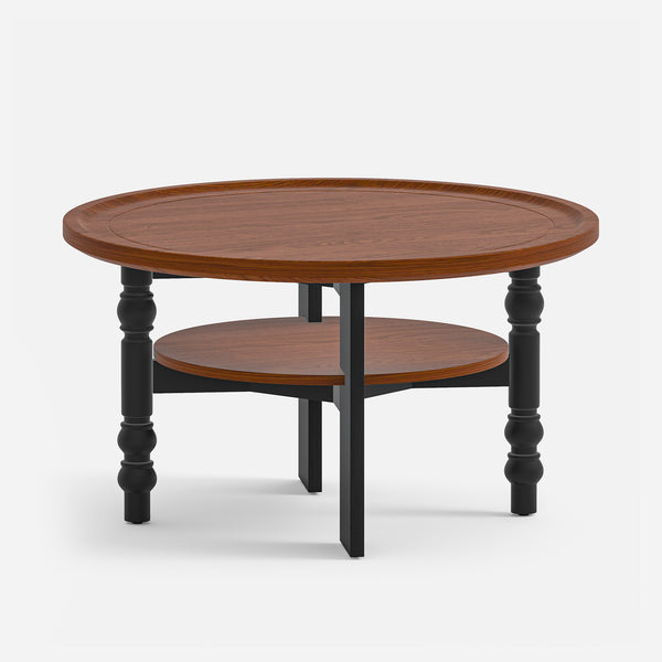 Round Two-tiered Coffee Table (31'')
