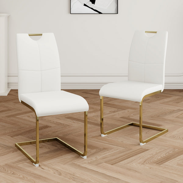 Modern Armless Dining Chairs (Set of 2)