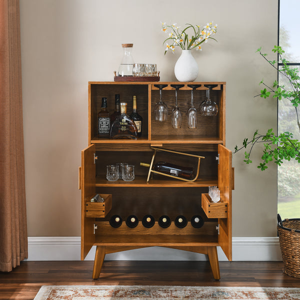 2-Door Wood Bar Cabinet (31'')