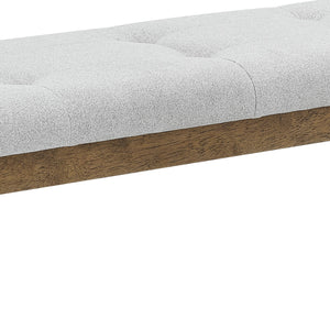 Upholstered Oak Dining Bench (48'')