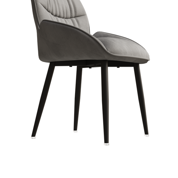 Velvet Upholstered Dining Chairs (Set of 2)