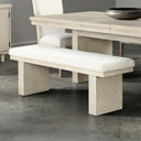 Modern Plinth Base Dining Bench (59'')