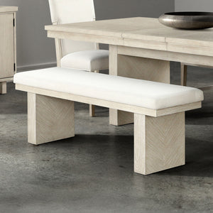 Modern Plinth Base Dining Bench (59'')