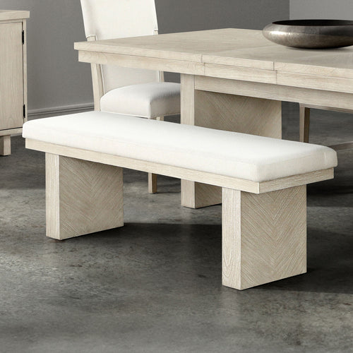 Modern Plinth Base Dining Bench (59'')