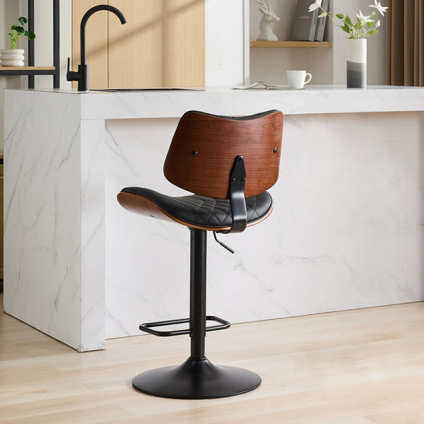 Wood Swivel Bar & Counter Stools (Set of 2)
