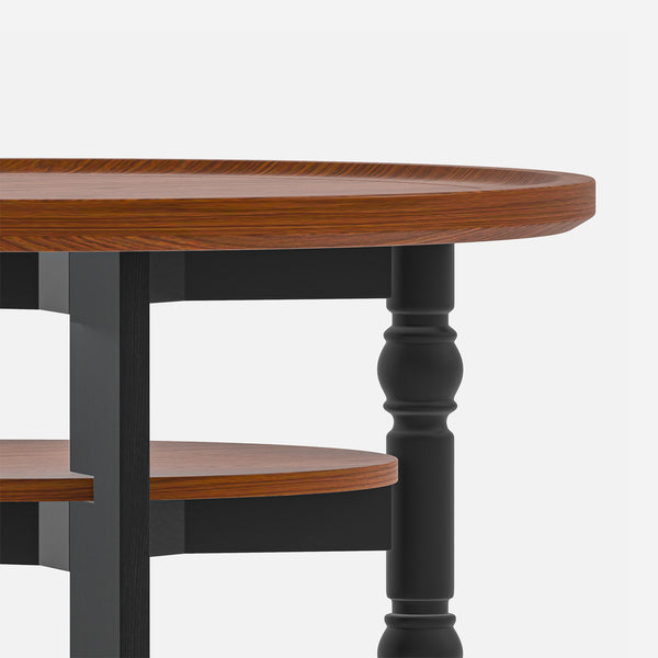 Round Two-tiered Coffee Table (31'')