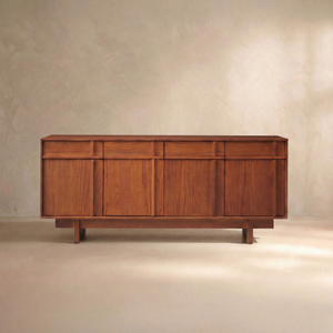 Walden Walnut Geometric Sideboard (71")