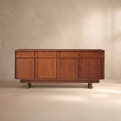Walden Walnut Geometric Sideboard (71")