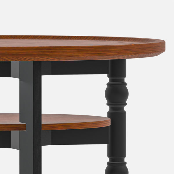 Round Two-tiered Coffee Table (31'')