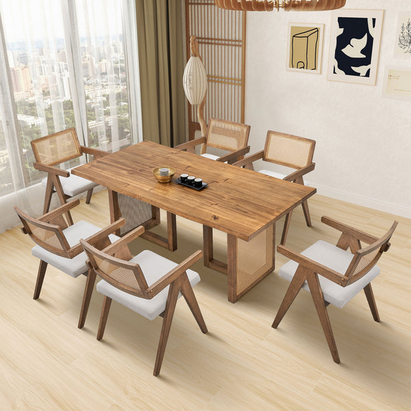 Rustic Wood Dining Table (70'', 86'')