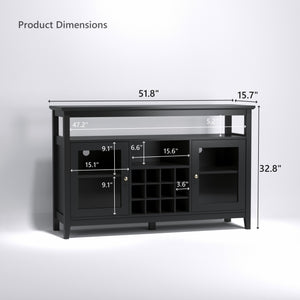 Modern Storage Bar Cabinet (51'')