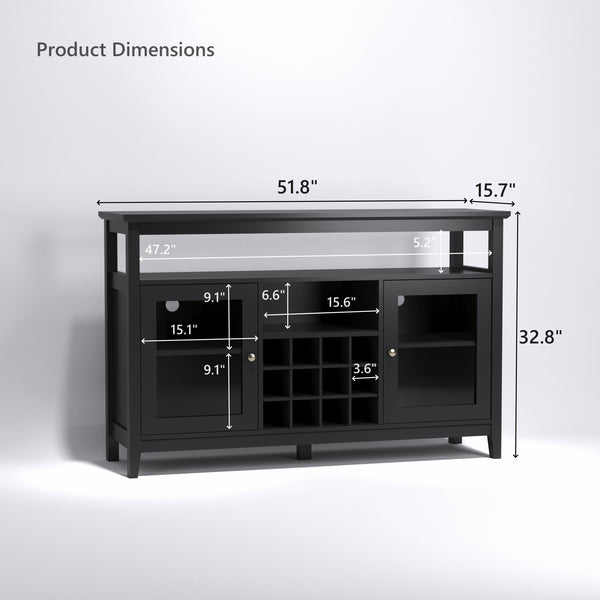Modern Storage Bar Cabinet (51'')